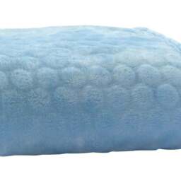Clair de Lune Baby Blue Marshmallow Pram Blanket 90 x 70cm - Size: 0.5 x 70 x 90cm - Wilko