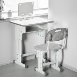 Portland Kids Grey Study Desk and Chair Set - Size: 60 x 45 x 102cm - Wilko - thumbnail 5