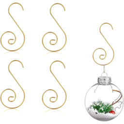 Shatchi Gold Swirl Tree Decoration Hooks 40 Pack - Size: 35 x 1.5 x 25cm - Wilko - thumbnail 4