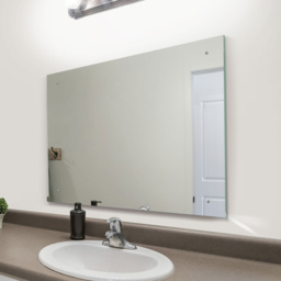 Circuitt Polished Edges Sheet Wall Mirror 80 x 60cm - Clear - MirrorOutlet - Wilko - thumbnail 3