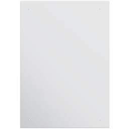Circuitt Polished Edges Sheet Wall Mirror 80 x 60cm - Clear - MirrorOutlet - Wilko