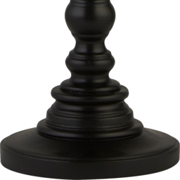 Lighting Collection Baldwin Black Candle Stick Spindle Table Lamp Base 54cm - Size: 59 x 21 x 21cm - Wilko - thumbnail 4