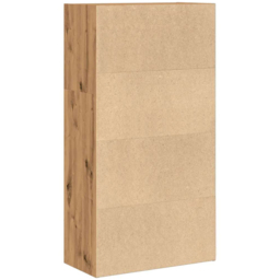 vidaXL 3 Shelf Artisan Oak Bookcase - Size: 114 x 30 x 60cm - Brown - Wilko - thumbnail 6