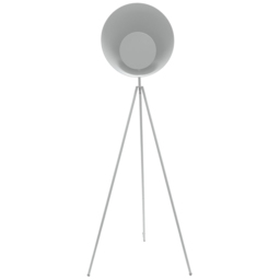 ValueLights Saffy Matte Grey Shade LED Floor Lamp - Wilko
