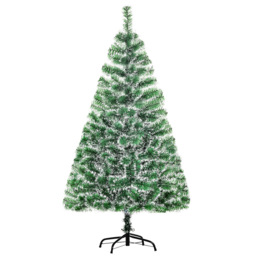 Everglow Full Bodied Green Artificial Pine Christmas Tree 4.9ft - Size: 5ft - Wilko - thumbnail 1