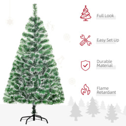 Everglow Full Bodied Green Artificial Pine Christmas Tree 4.9ft - Size: 5ft - Wilko - thumbnail 6