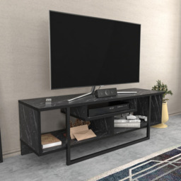 Decorotika Asal Bendire and Black Wide TV Unit - Size: 40.2 x 119.4 x 35.2cm - Wilko - thumbnail 5