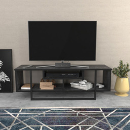Decorotika Asal Bendire and Black Wide TV Unit - Size: 40.2 x 119.4 x 35.2cm - Wilko - thumbnail 4
