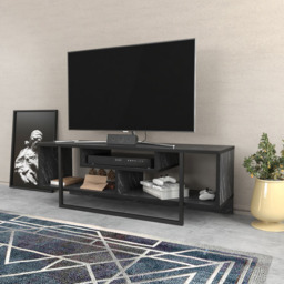 Decorotika Asal Bendire and Black Wide TV Unit - Size: 40.2 x 119.4 x 35.2cm - Wilko - thumbnail 6