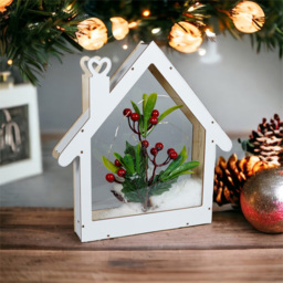 Xmas Haus LED Festive Window Decoration - Size: 270 x 260 x 40cm - White - Wilko - thumbnail 3