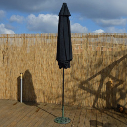 Marco Paul Black Wind Up Parasol with Steel Shaft 2.7m - Wilko - thumbnail 6