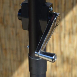 Marco Paul Black Wind Up Parasol with Steel Shaft 2.7m - Wilko - thumbnail 5