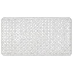 Glitter Scallop PVC Bath Mat 69 x 38cm - Size: 38 x 69 x 12 cm - Wilko