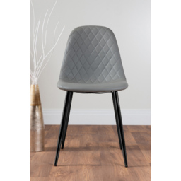 Furniturebox Copeland Valera Marble Effect 4 Seater Dining Set White Grey and Black - Wilko - thumbnail 7