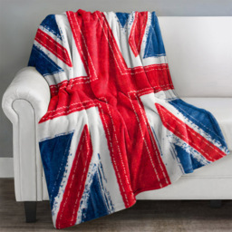 Velosso Union Jack Flan Throw 127 x 152cm - Size: 127 x 152 x 1cm - Multi - Wilko - thumbnail 3