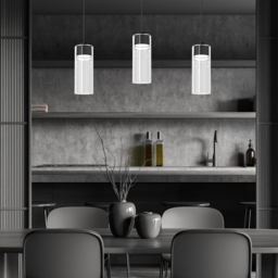 Milagro Clarissa Black Pendant Lamp 230V - Size: 10 x 60 x 90cm - Wilko - thumbnail 4