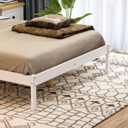 VIDA DESIGNS Milan Double White Low Foot Wooden Bed Frame - Wilko - thumbnail 5