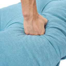 Living and Home Blue Chenille Headboard Pillow 60 x 180cm - Size: 60 x 180 x 18cm - Wilko - thumbnail 6