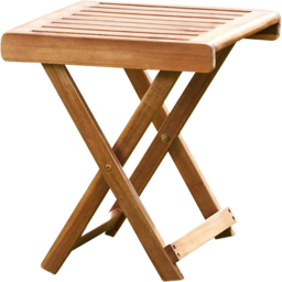 Garden Gear Acacia Folding Side Table - Size: 45 x 40 x 40cm - Brown - Wilko - thumbnail 3
