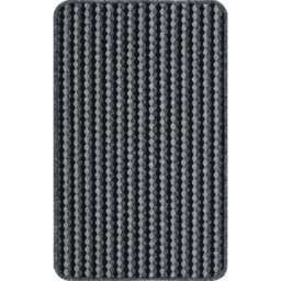 Desire Rugs Eden Anthracite Non Slip Door Mat 40 x 60cm - Black - Wilko
