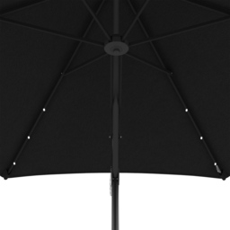Outsunny Black Solar LED Cantilever Parasol with Cross Base 3m - Wilko - thumbnail 4