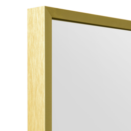 The Artus Gold Aluminium Wall Mirror 120 x 80cm - MirrorOutlet - Wilko - thumbnail 6