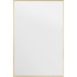 The Artus Gold Aluminium Wall Mirror 120 x 80cm - MirrorOutlet - Wilko