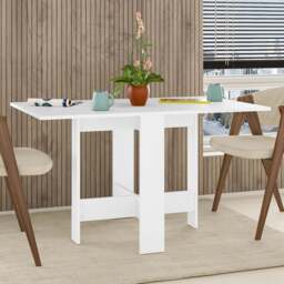 Decortie Artemio Modern Multipurpose Foldable Dining Table White - Size: 4 Seater - Wilko - thumbnail 1