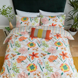 Helena Springfield Bella Super King Size Mango Duvet Set - Wilko - thumbnail 6