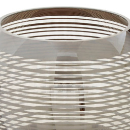 Premier Housewares Silver Raya Glass Vase - Size: 20 x 20 x 16cm - Wilko - thumbnail 5