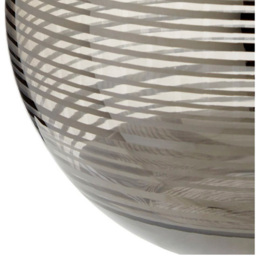 Premier Housewares Silver Raya Glass Vase - Size: 20 x 20 x 16cm - Wilko - thumbnail 6
