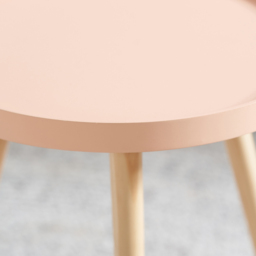 Pacific Lifestyle Halston Apricot Wood Veneer and Natural Pine Wood Side Table - Orange - Wilko - thumbnail 5