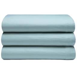 Serene Double Blue Brushed Cotton Flat Bed Sheet - Wilko - thumbnail 1