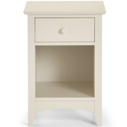 Julian Bowen Cameo Single Drawer Stone White Bedside Table - Wilko - thumbnail 4
