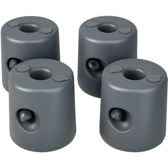 Outsunny 48kg Light Grey Fillable Pop Up Gazebo Weight Set of 4 - Size: 25.5 x 24 x 24cm - Light Gray - Wilko - image 1