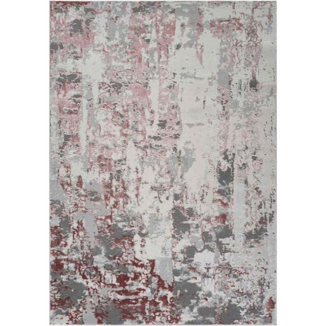 Desire Rugs Styra Pink Abstract Rug 200 x 290cm - Wilko - image 1