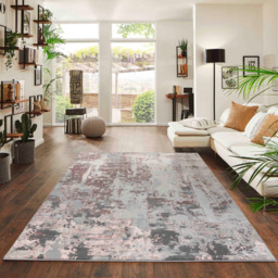 Desire Rugs Styra Pink Abstract Rug 200 x 290cm - Wilko - thumbnail 3