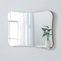 Yearn Barnsbury Gold Organic Wall Mirror 120 x 80cm - Wilko - thumbnail 3