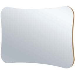 Yearn Barnsbury Gold Organic Wall Mirror 120 x 80cm - Wilko