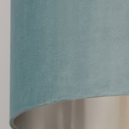 Lighting Collection Sage Green Silver Inner Velvet Drum Shade 50cm - Size: 28 x 50 x 50cm - Wilko - thumbnail 5