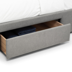 Julian Bowen Fullerton Super King Grey Linen Bed Frame with Underbed Drawers - Wilko - thumbnail 7