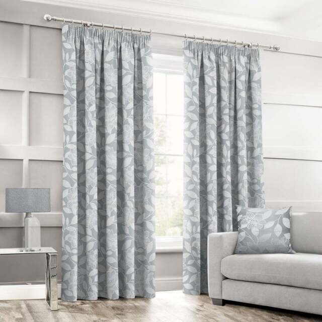 Intimates Serena Silver Tape Top Curtains 117 x 183cm - Size: W 117 x D 183cm - Wilko - image 1