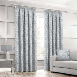 Intimates Serena Silver Tape Top Curtains 117 x 183cm - Size: W 117 x D 183cm - Wilko - thumbnail 1