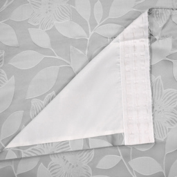 Intimates Serena Silver Tape Top Curtains 117 x 183cm - Size: W 117 x D 183cm - Wilko - thumbnail 4