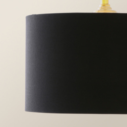 ValueLights Reni Black and Gold Drum Shade 3 Drop Bar Gold Diner LED Ceiling Lights - Size: 123.5 x 98 x 25cm - Wilko - thumbnail 4