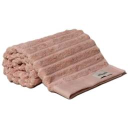 Misona Organic Cotton Blush Hand Towel - Size: 50 x 90cm - Pink - Wilko - thumbnail 1