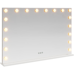 vidaXL LED White Vanity Mirror 80 x 10 x 52.5cm - Size: 52.5 x 80 x 10cm - Wilko - thumbnail 1