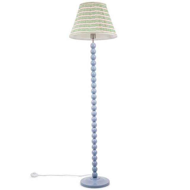 ValueLights Bobbins Pink Aztec Shade Powder Blue LED Floor Lamp - Size: 149 x 40 x 40cm - Wilko - image 1