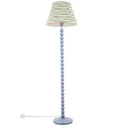 ValueLights Bobbins Pink Aztec Shade Powder Blue LED Floor Lamp - Size: 149 x 40 x 40cm - Wilko
