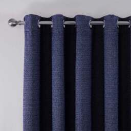 Crofton Navy Eyelet Curtain 229 x 229cm - Divante - Wilko - thumbnail 4